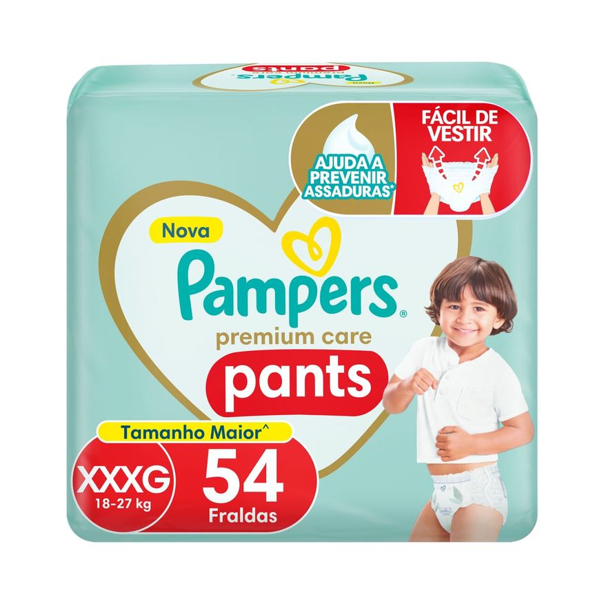 Pampers Fralda Pants Premium Care XXXG 54 Unidades